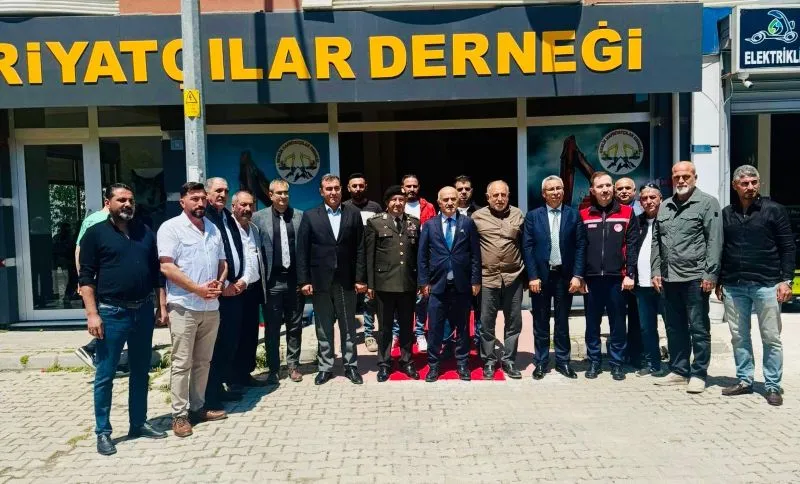 Hafriyatçılar Derneği protokol üyeleri ile bir araya geldiler