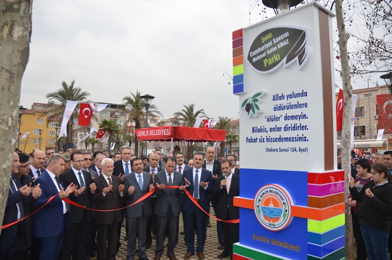 Şehit Savcı Mehmet Selim Kiraz?ın İsmi Gemlik?te Parka Verildi